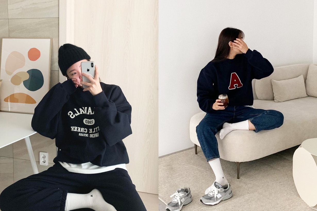 Korean Girls Sweatshirt Sweater Hoodies Styling tips fashion trends 2020 fall winter fashion items