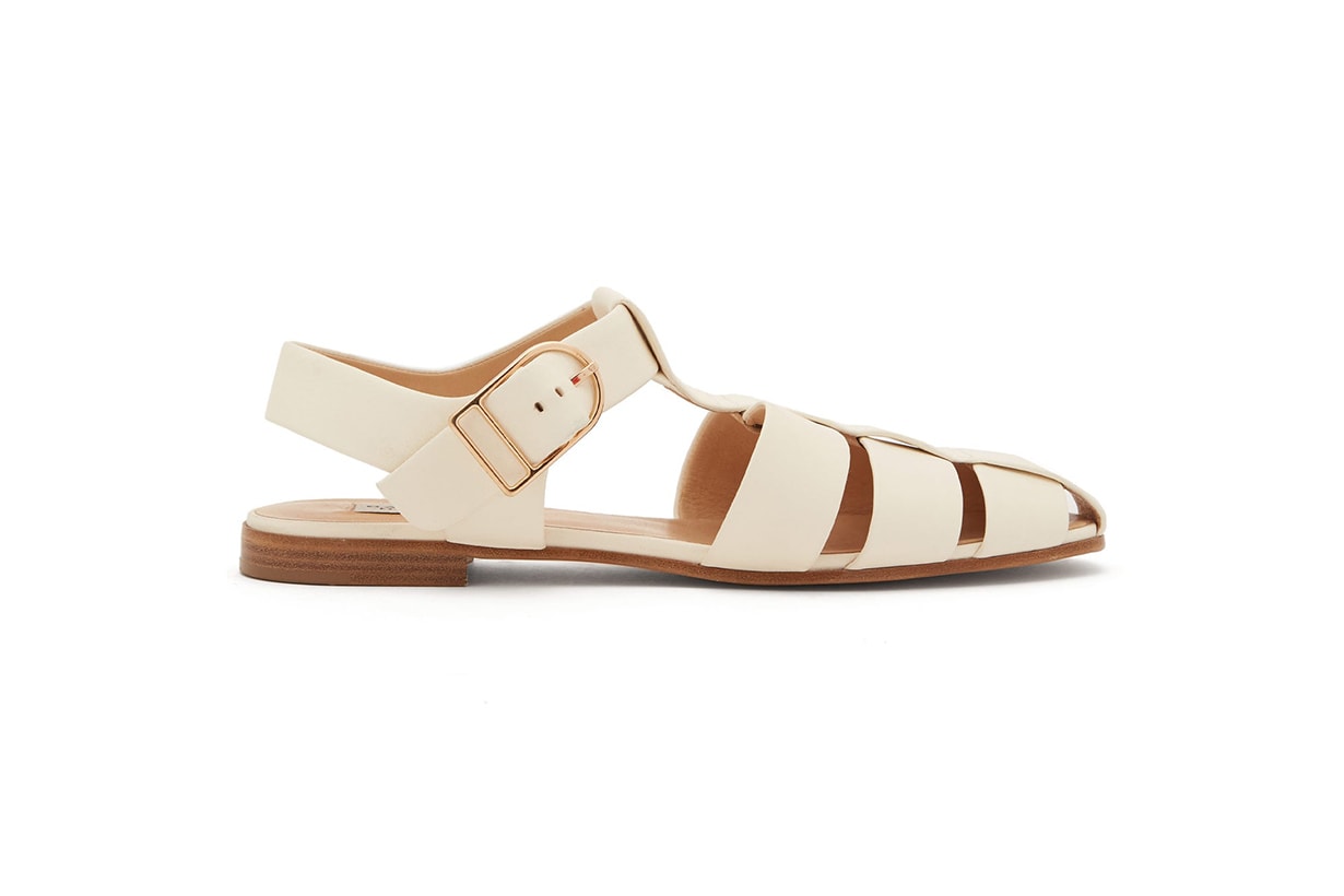 Lynn caged leather slingback sandals