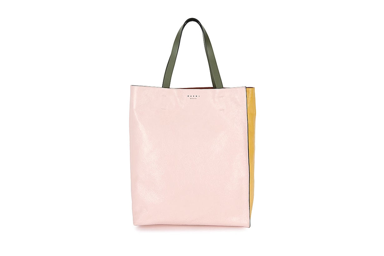 MARNI Museo panelled leather tote