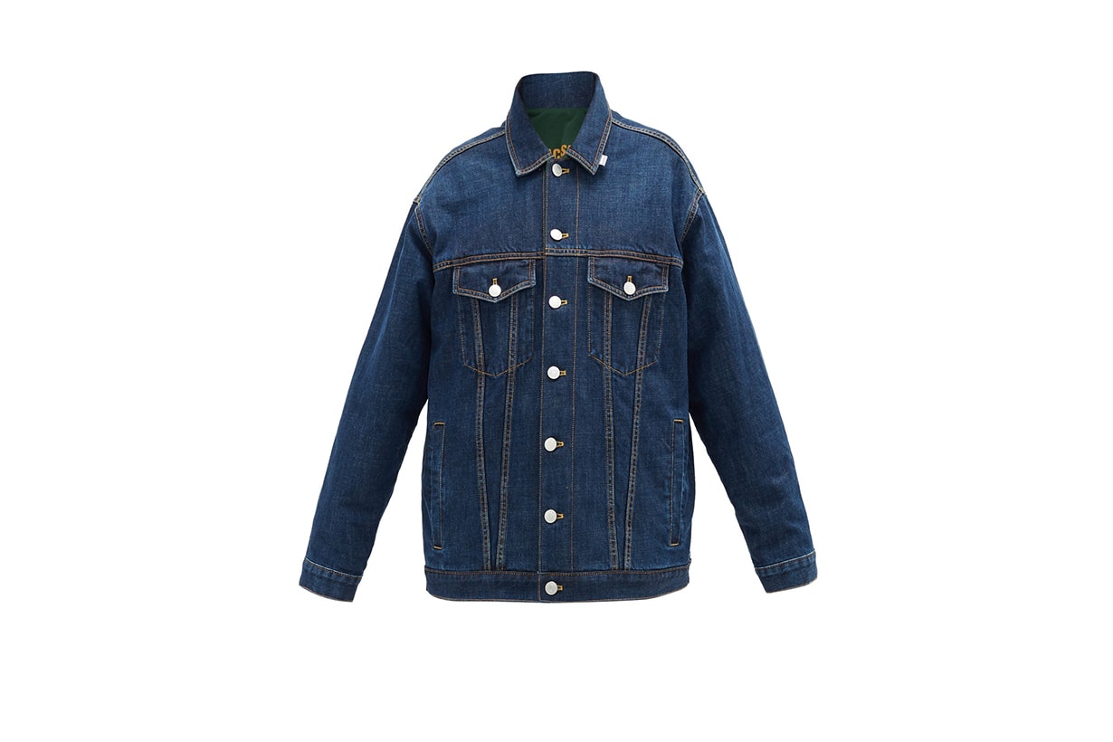 MARTINE ROSE Reversible oversized denim jacket