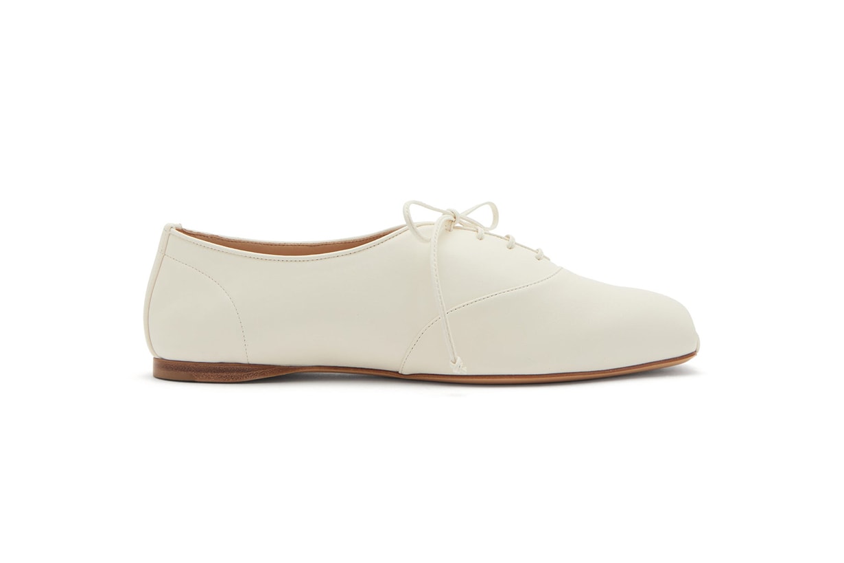 Maya square-toe nappa-leather oxford shoes