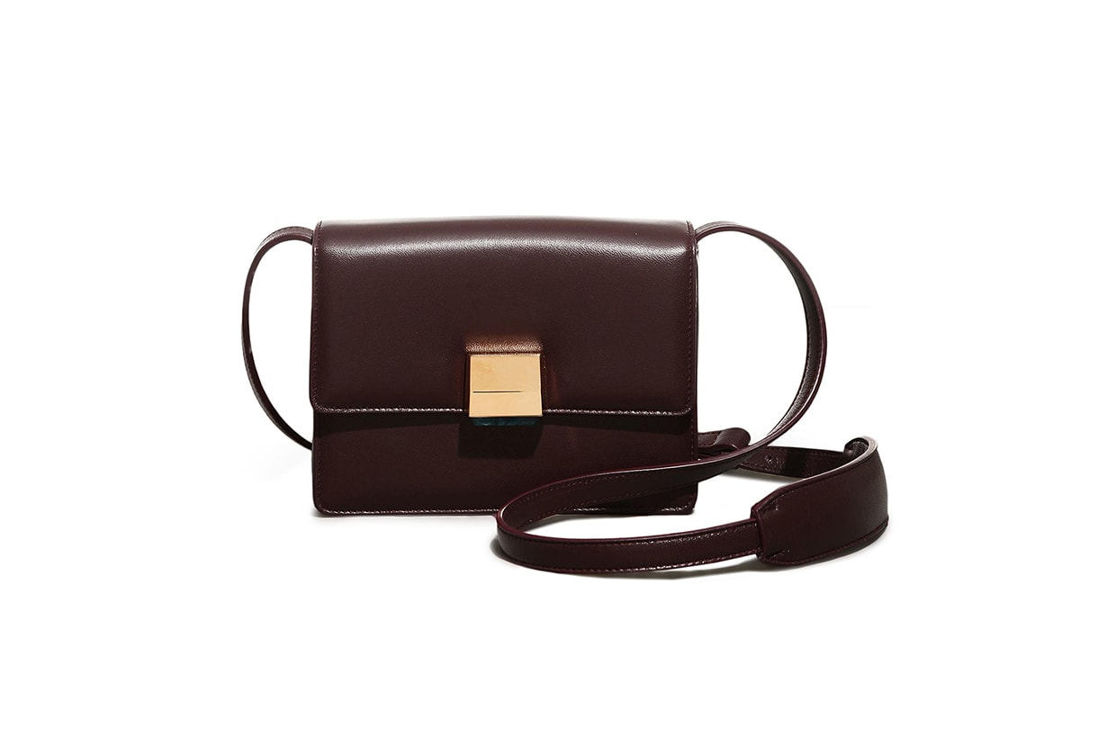 'MERCEDES' MESSENGER LEATHER BAG
