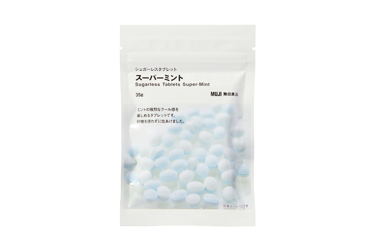 Muji Candy Yuzu and Kinkan Sugarless Tablet Super Mint Sugarless Tablets Lemon