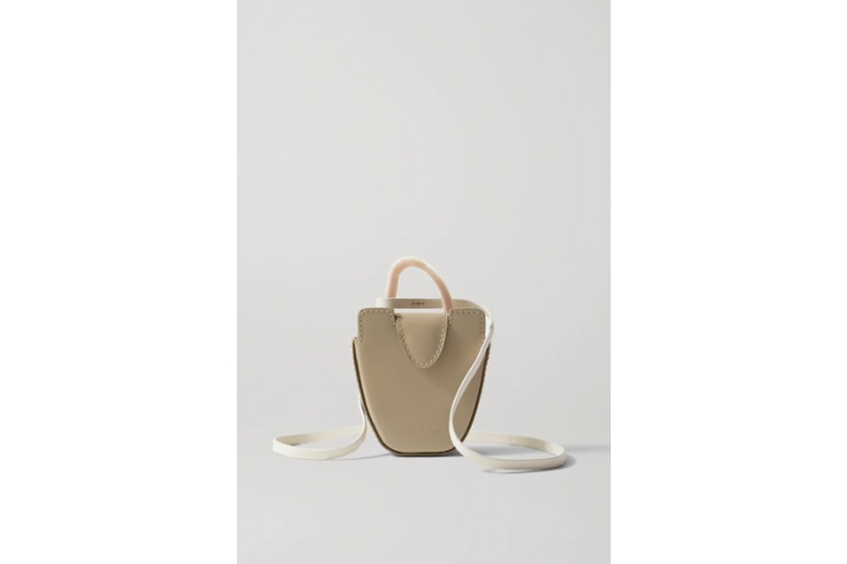 + NET SUSTAIN Ourea mini leather and resin tote