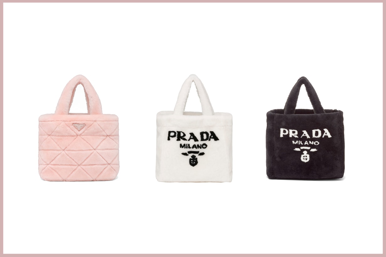 prada handbags furry raf simons miuccia 2021 SS japan limited