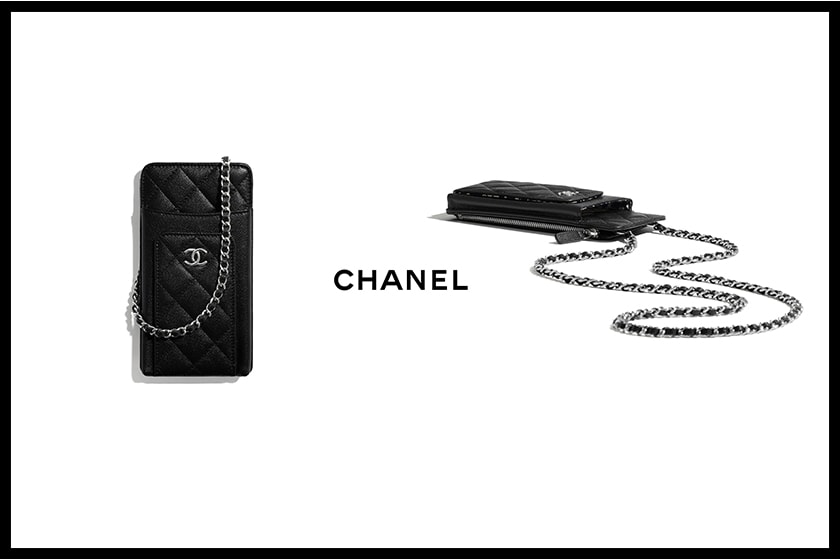 chanel clutch with chain grained calfskin fabric silver tone metal mini bags 2020