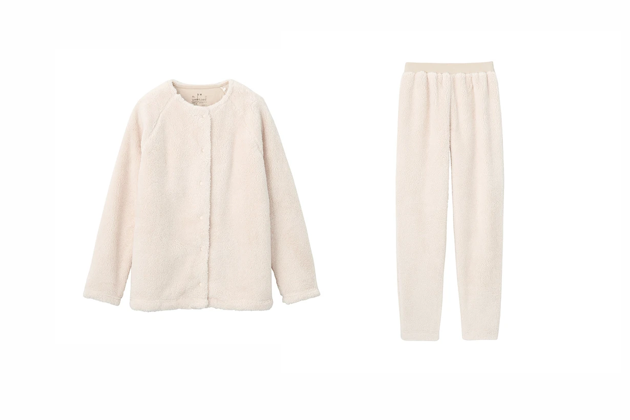 MUJI fleece loungewear living lifestyle 2020fw