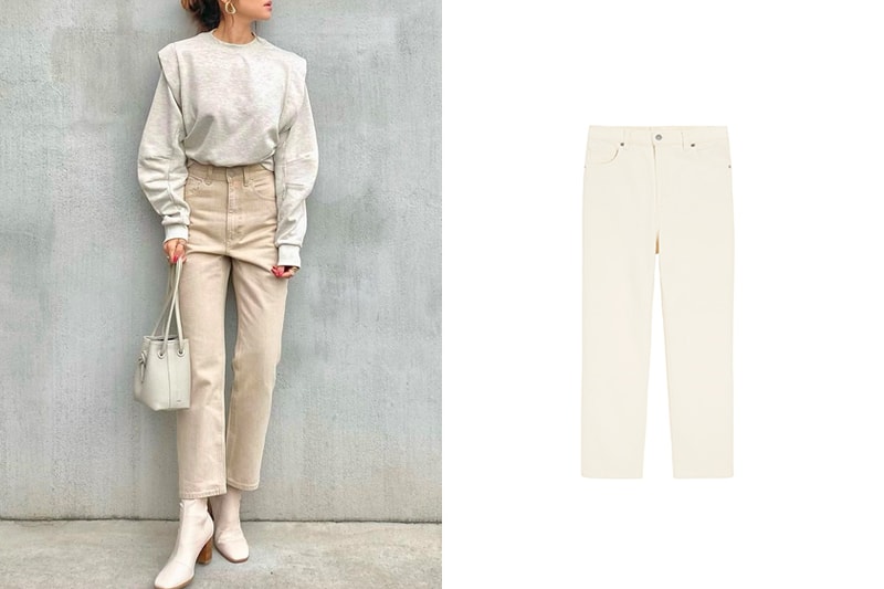 GU High Waist Straight denim Jeans bottoms