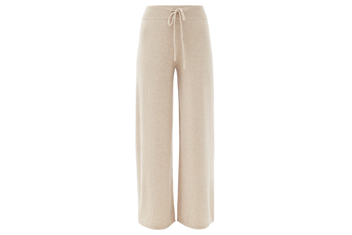 Sofi high-rise cashmere straight-leg trousers