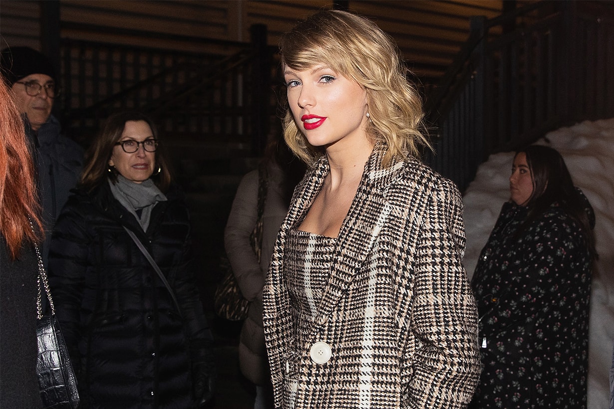 Singer Taylor Swift is seen on Main Street during the Sundance Film Festival on January 23, 2020 in Park City, Utah.
