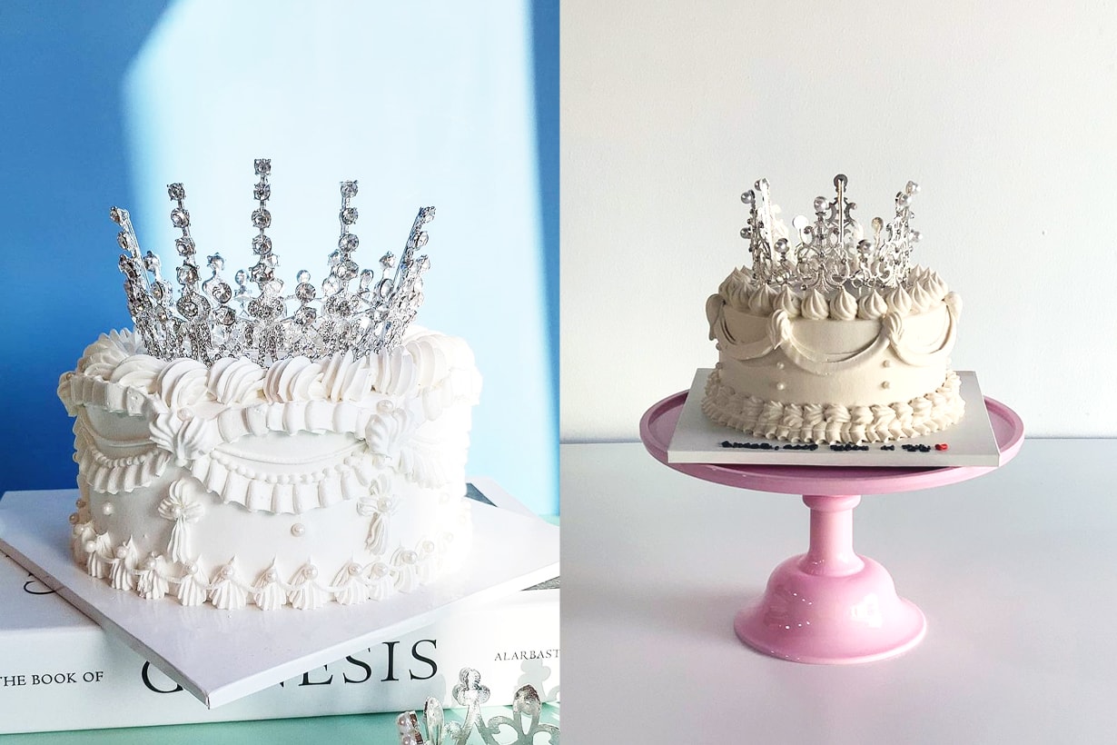 Tiara Cake Crown Cake Korean internet trending japanese internet trending birthday cake trend 2020