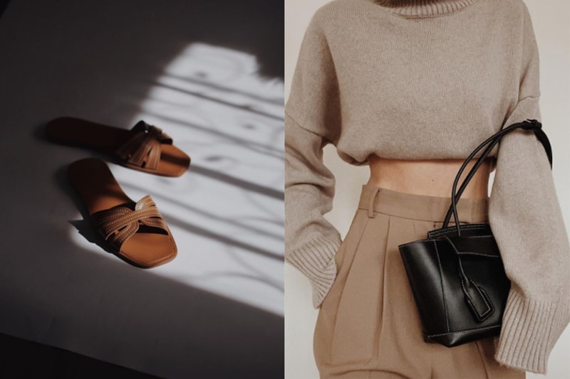 topstitching leather shoes, Bottega Veneta Bag