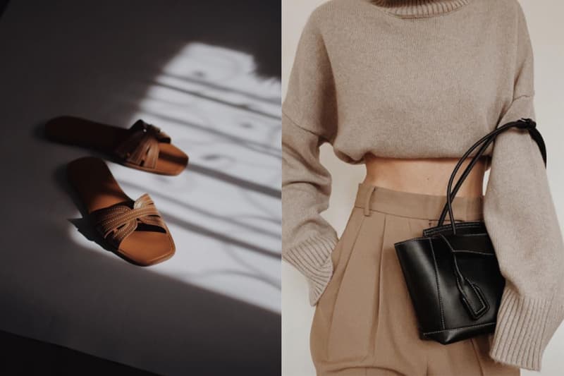 topstitching leather shoes, Bottega Veneta Bag
