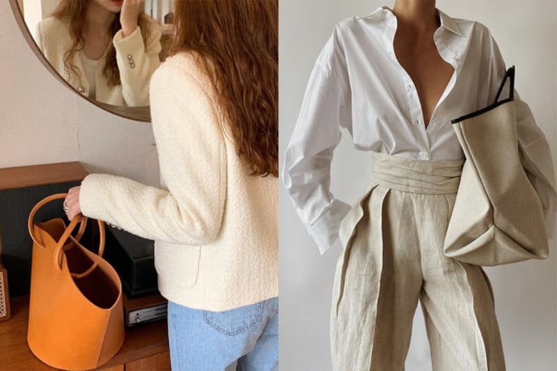 Leather, Canvas Tote Bag