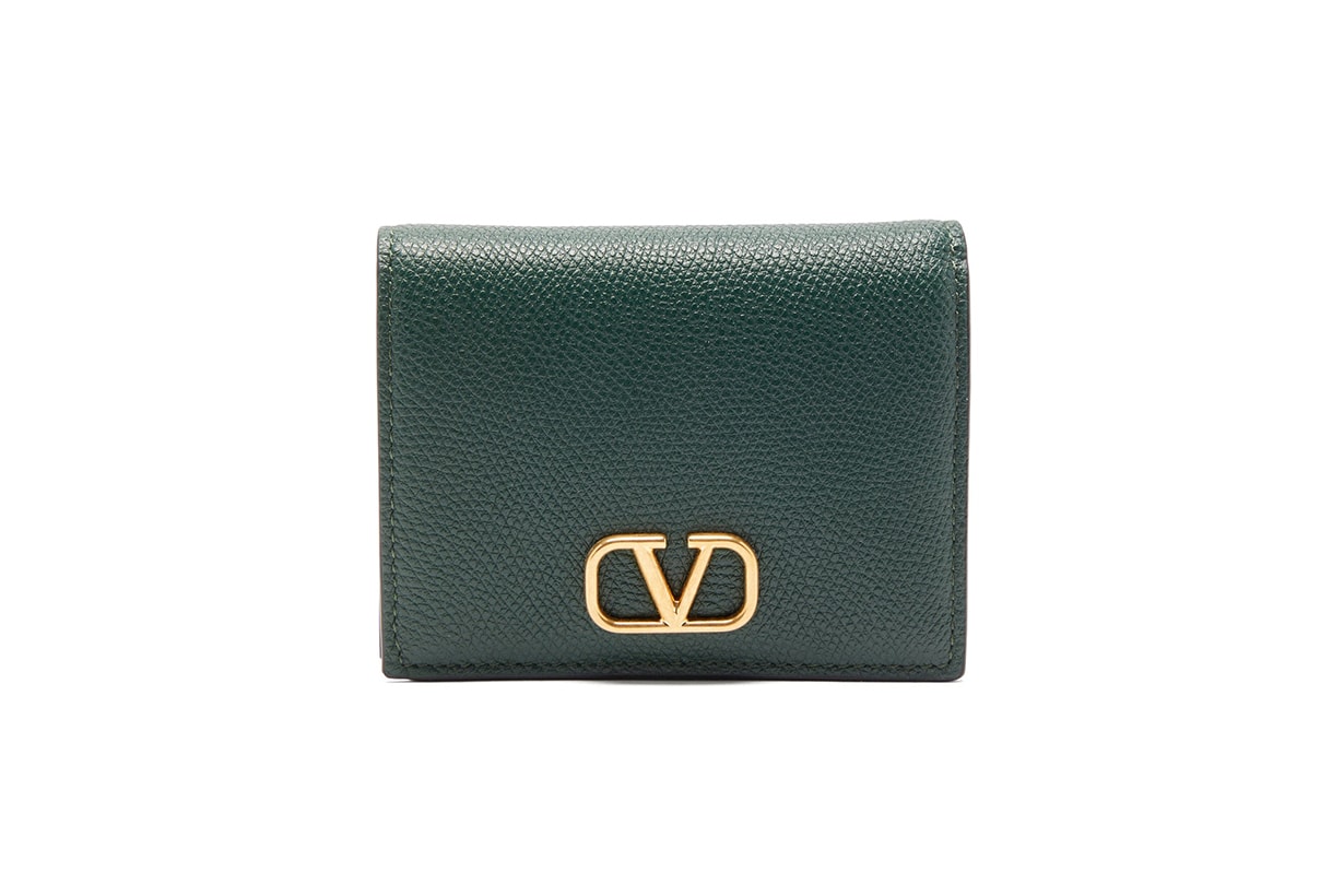 VALENTINO GARAVANI V-logo grained-leather wallet