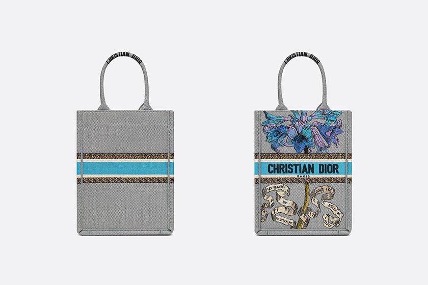 Dior Fleurs Bibliques Vertical Book Tote