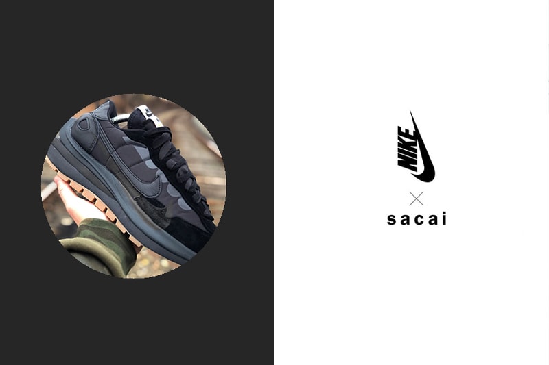 sacai x Nike Vaporwaffle Nylon Black