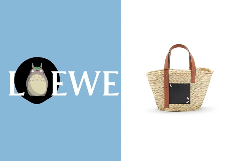 Loewe x Totoro collaboration Basket small bag