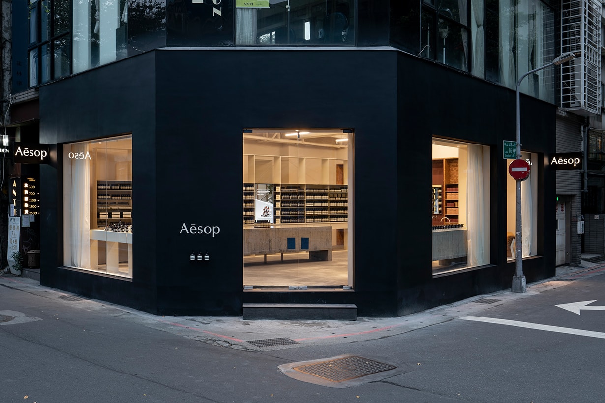 aesop zhongshan taipei 2021 concept store opening when