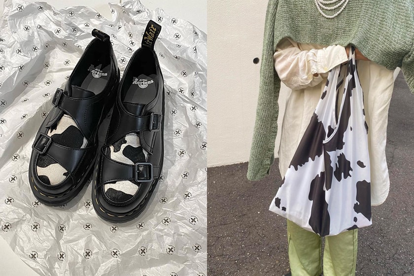 cow prints items fashion trends 2021 handbags shopping bags nail shoes