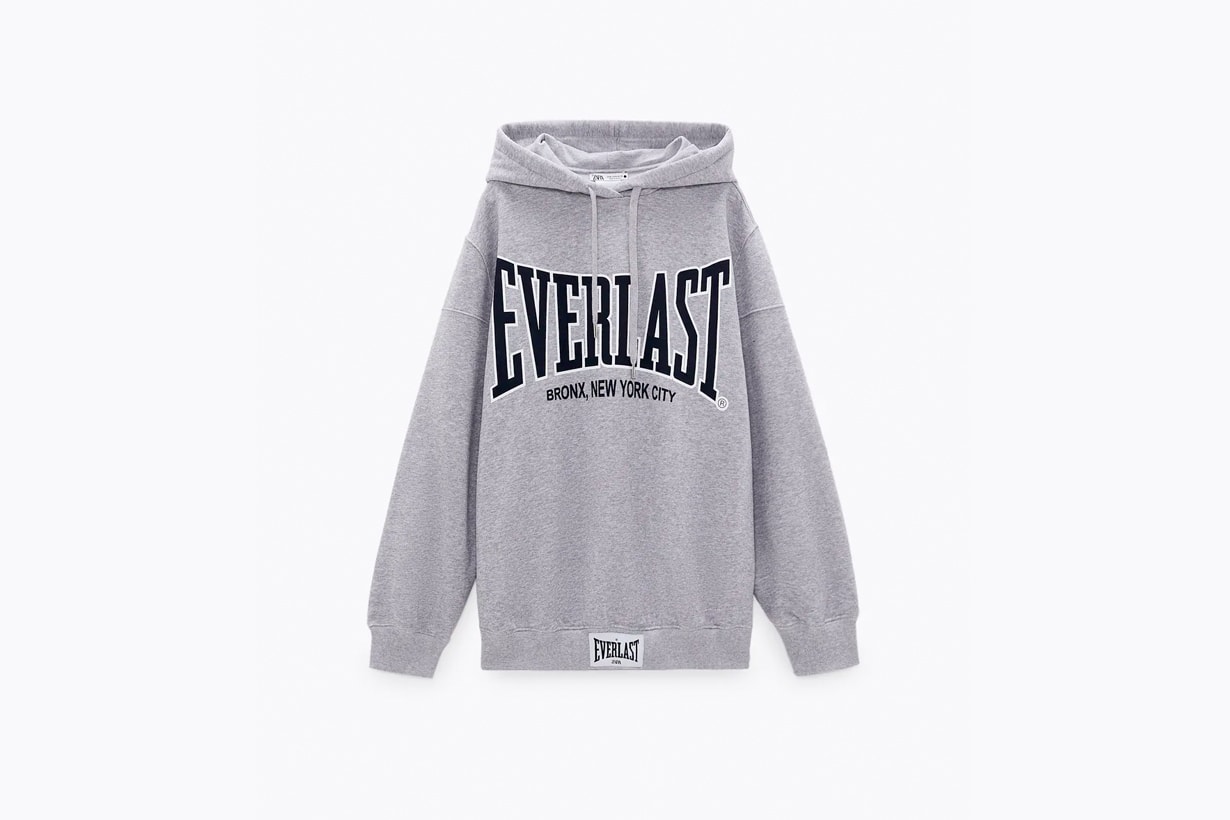 zara everlast collabration when where buy 2021 hoodie sweatshirt