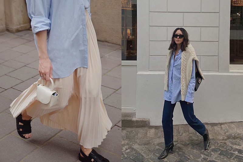 oversize button down fashion trend 2021