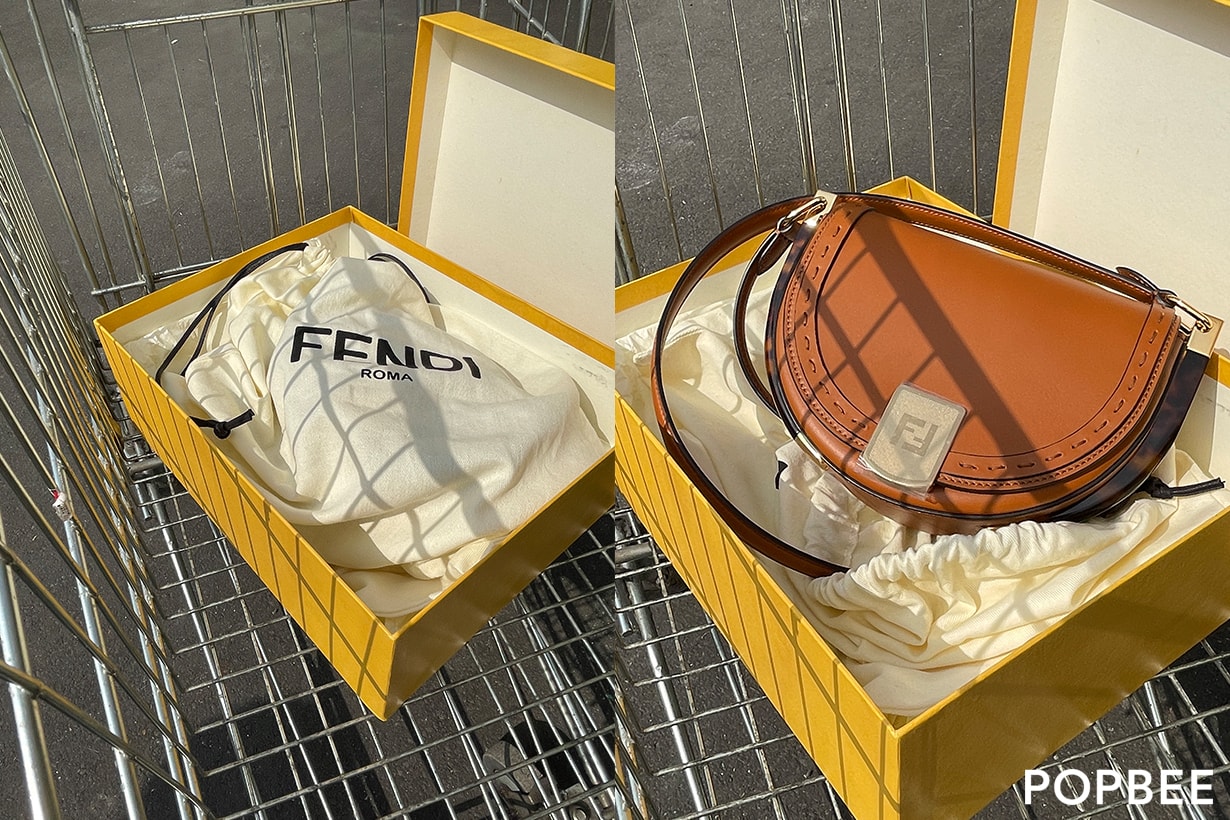 fendi moonlight sunshine unboxing online shop taiwan handbags 2021