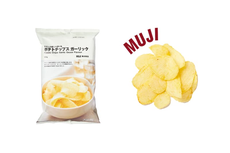 muji snacks potato chips garlic flavor SNS