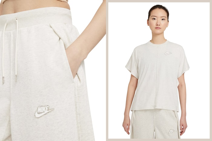 一見傾心的淺米灰系，未上架先瞄準 Nike 這系列居家衛衣、棉褲！