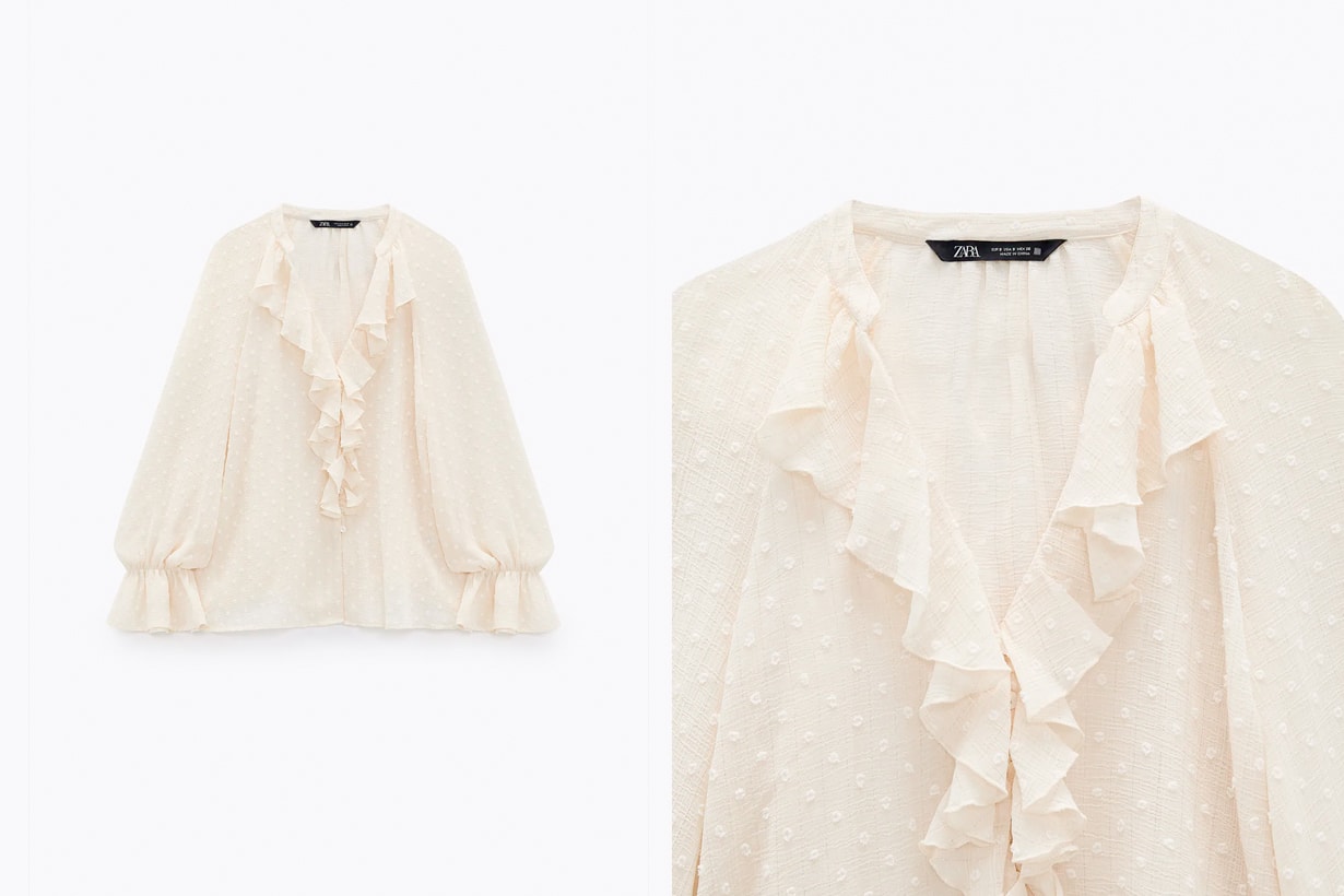 zara 2021 ss shirts 10 items popular retro spring