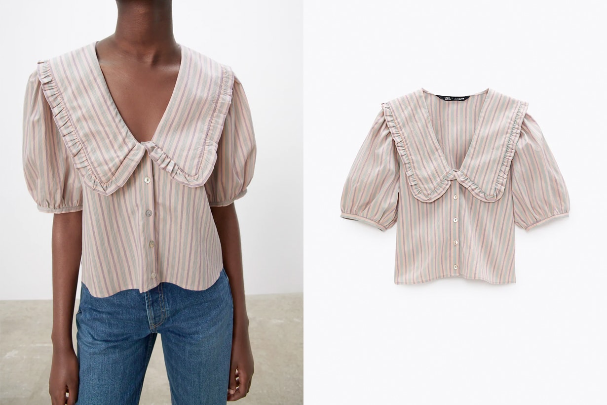 zara 2021 ss shirts 10 items popular retro spring