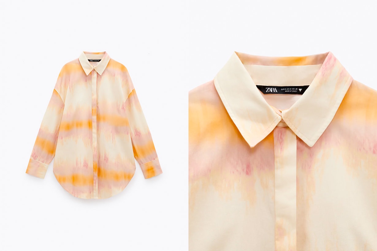 zara 2021 ss shirts 10 items popular retro spring