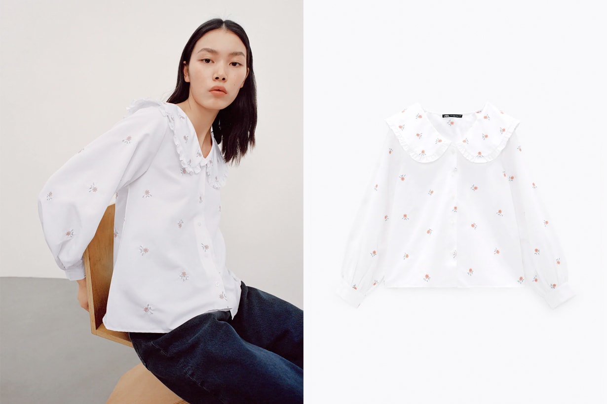 zara 2021 ss shirts 10 items popular retro spring
