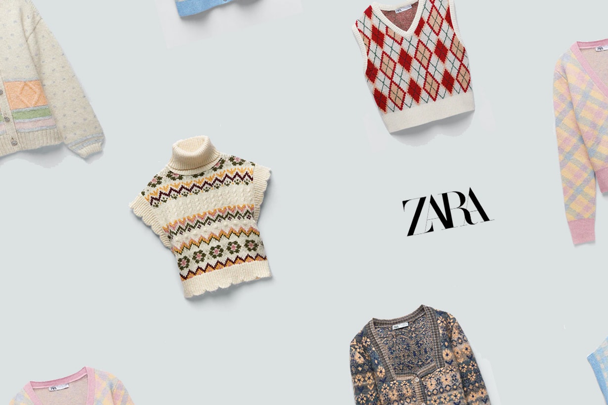 zara 2021 sweaters new spring sweater colorful vintage cardigan