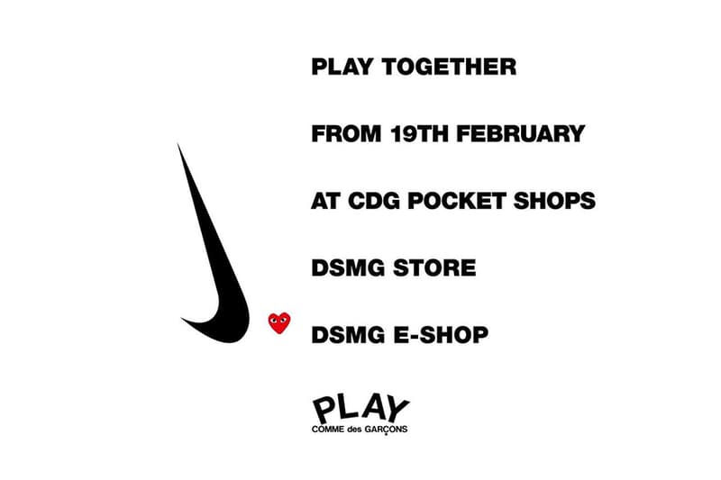 COMME des GARCONS PLAY Nike Collaboration