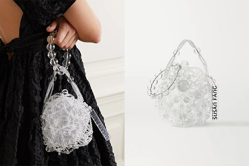 Susan Fang Beaded handbags Net-a-Porter Bubble Beaded