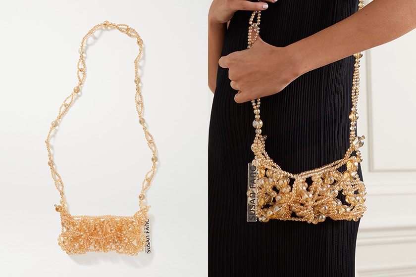 Susan Fang Beaded handbags Net-a-Porter Bubble Beaded