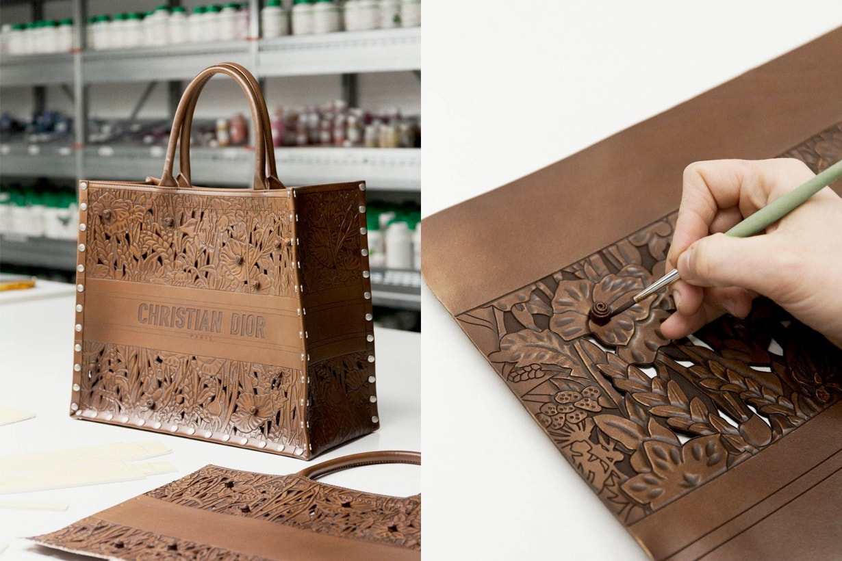 dior book tote leather Tooled 2021 new handbags