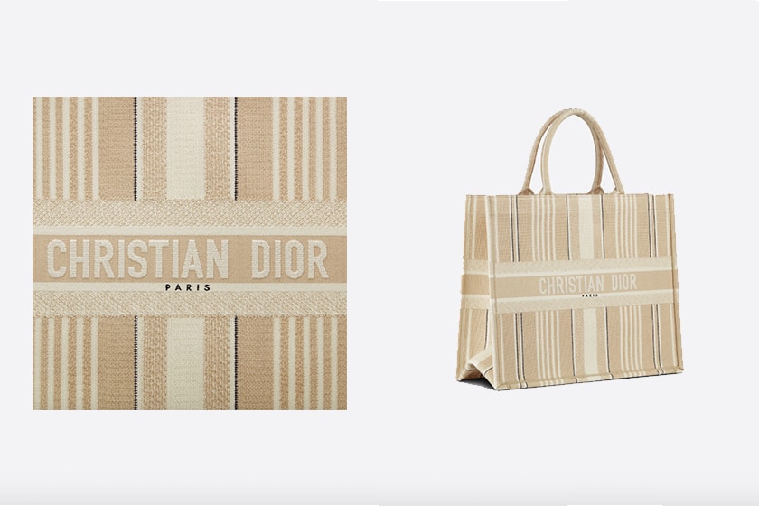 Dior SS21 oat color book tote