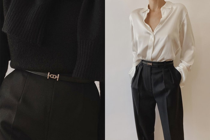 拋開老派的 H 皮帶：Hermès 這一款低調時髦，還可以兩面繫！