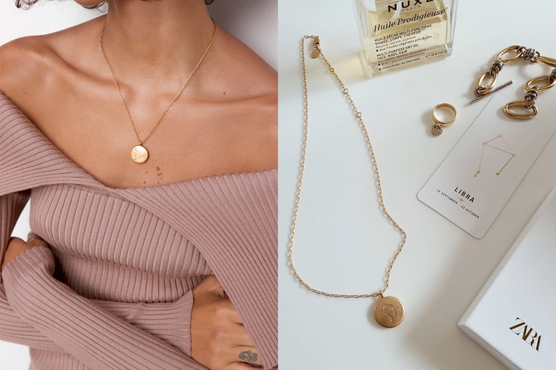 zara Horoscope necklace brooch Collection 2021 acc