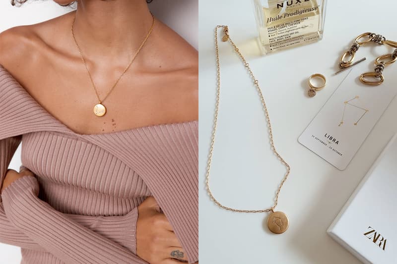 zara Horoscope necklace brooch Collection 2021 acc