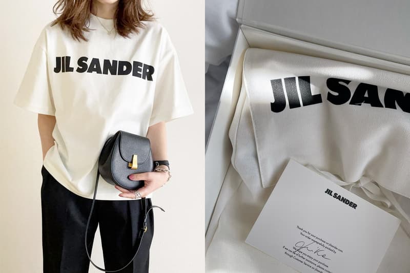 jil sander logo tee summer essential