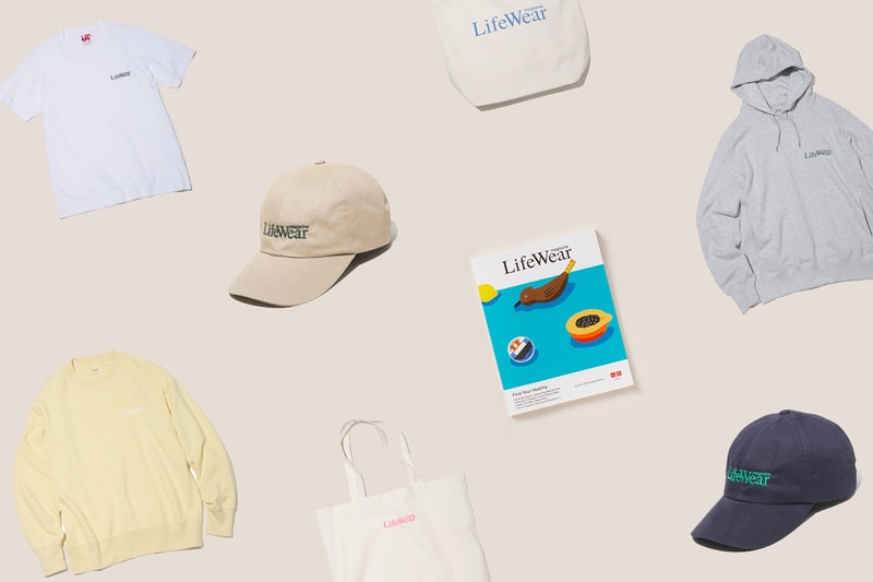 uniqlo lifewear pop up tee shirt hoodie cap tote bag limited