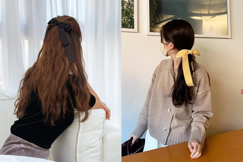 Ribbon Hairstyles Hair styling tips Hairstyles trends 2021 hair accessories Korean girls