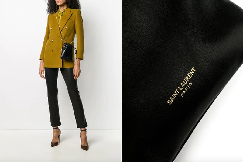 Saint Laurent handbags small Paris drawstring bag