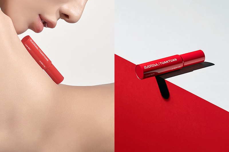 sawaa tuantuan I can't lips without u lip balm collaboration