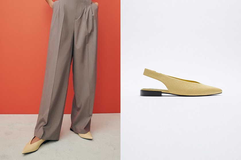 ZARA Ballet flats Shoes Flat Mule 2021 ss