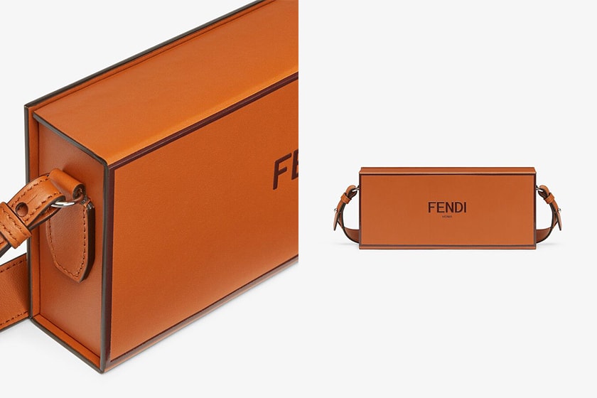 Fendi Packaging Handbags Vertical Box Long Box Black Brown