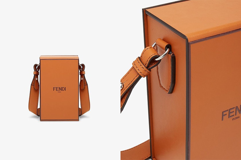 Fendi Packaging Handbags Vertical Box Long Box Black Brown